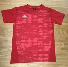 アンブロ UMBRO Tシャツ160 赤 サッカー 吸汗速乾 ストレッチのサムネイル