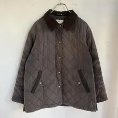 L.L.Bean キルティングジャケット 襟コーデュロイ フェード アメカジ