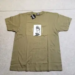 劣化の炎 霧沢風子　Tシャツ　M　オリーブ色　小学館　　u9898i