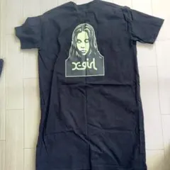 x-girl 半袖ひざ丈ワンピース 黒