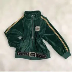 00s y2k ベロア　ワッペン　英字ロゴ　刺繍　パーカー　平成ギャル