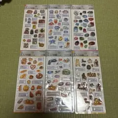 【匿名配送】正規品　大人の図鑑シール3D 6種セット