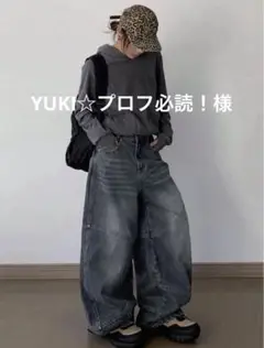 DAZY ウィメンズ ルーズフィット パッチワーク ワイドレッグ 韓国スタイル