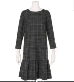 新品タグ付き ジャスグリッティー　裾ギャザー　　ワンピース　グレー　S