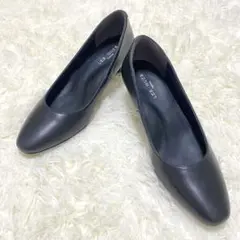 １度のみ使用✨　LES MUES 黒パンプス 24.5 EEE フォーマル 通勤
