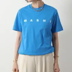 〈新品〉MARNI ロゴ Tシャツ 青色 半袖のサムネイル