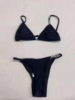 Alexander Wang ビキニ S ブラック ラインストーン