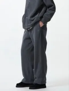needles ニードルズ UNIQLO フリースワイドパンツ　丈長め
