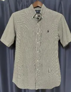 Ralph Lauren　CUSTOM　FITシアサッカーストライプ半袖シャツのサムネイル