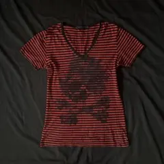 Civarize archive skull ボーダー Tシャツ vkeiのサムネイル