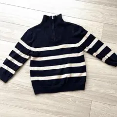 【ZARA】ザラ クォータージップ プルオーバー ニットセーター 130cm