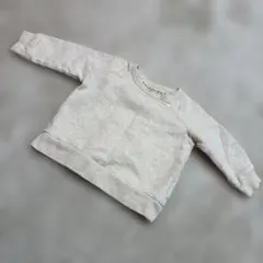 アイボリー　スウェットトレーナー 長袖