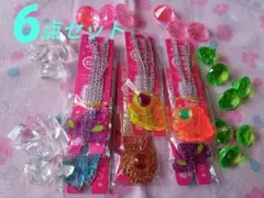 【新品】セボンスター ネックレス 6点セット & アクリルクラッシュ キラキラ