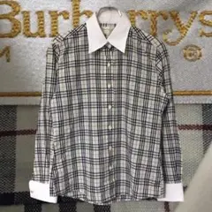 BURBERRY バーバリー ベージュ ノバチェック 柄 長袖シャツ ブラウス