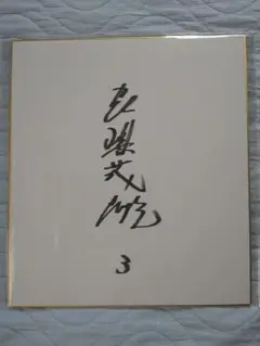 長嶋茂雄　元巨人監督　直筆サイン色紙