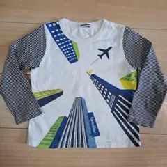 ファミリア 飛行機 長袖Tシャツ 100