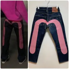 EVISU No.2 Lot.2005 W31×L32 ピンク大黒 ビッグカモメ - メルカリ