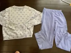 ユニクロ　エアリズム　AIRism花柄パジャマセット 160cm