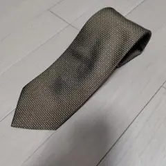 BRICK HOUSE 網目模様 ネクタイ ゴールド系 シルク ビジネス 成人式