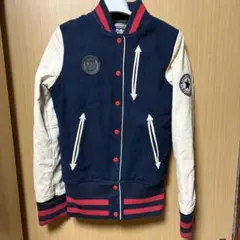 CO&LU スタジャン ネイビー/アイボリー M