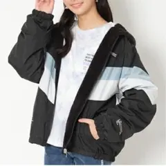 Lovetoxic アウター ボアジャン フリース リバーシブル フード付150