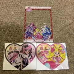 かっぱ寿司&キミとアイドルプリキュア キュアキッス ハートクリアコースターセット
