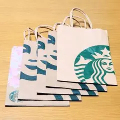 美品 スターバックス紙袋 5枚 さくらデザイン1枚 通常4枚 スタバショッパーのサムネイル