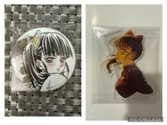 鬼滅の刃 栗花落カナヲ WEBSHOPくじ 箔押し缶バッジ アクリルスタンド