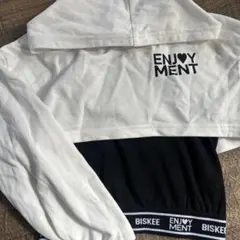 フード付きトレーナー ホワイト/ブラック