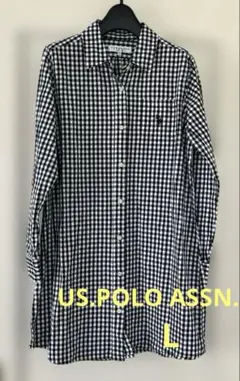 US.POLO ASSN. チェック柄長袖シャツ シャツワンピース