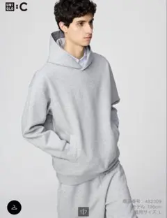 【新品未使用、値下可能】 スウェットオーバーサイズプルパーカ ユニクロ グレー