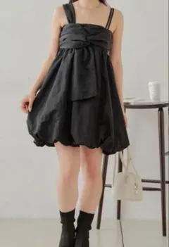 Chico バルーンベアキャミワンピース