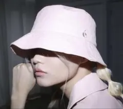 epine e bucket hat leather pink