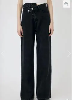 MOUSSY CROSS WAIST WIDE ストレート