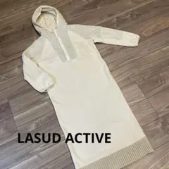 LASUD ACTIVE ラシュッドアクティブ　ボア異素材ワンピース