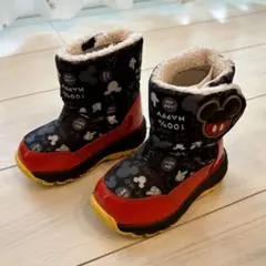 ミッキー スノーブーツ　 レッド/ブラック/イエロー