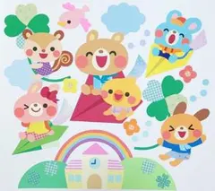 壁面飾り 紙飛行機に乗って