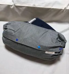 ★YUKI★様専用　抱っこ紐収納カバー　ヒッコリー柄×バンダナ柄ネイビー