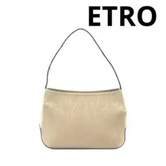 ETRO エトロ ワンショルダー ショルダー ペイズリー ベージュ パイソンのサムネイル