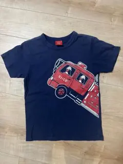 ★OJICO★人気柄！消防車 Tシャツ ネイビー　12A★のサムネイル