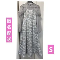 dazzlin シアーベールセミフレアワンピース ドレス 結婚式