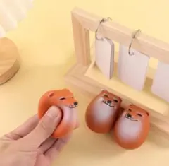 【3個セット】 柴犬 スクイーズ おもちゃ ハード シバコ