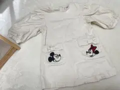 petitmain Disney ミッキー ミニー デニムワンピース