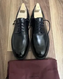 新品 ツリー付属 ジョンロブ Hardington 8.5E ブラック 黒