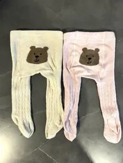 【2足セット】BABY GAPくまさんケーブルニットタイツ 0-12ヶ月