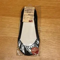 MUJI 無印良品 綿混浅履きフットカバー 黒 23-25cmのサムネイル