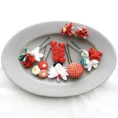 【専用】331.髪飾り 藤下がり 鶴 花 和玉 着物 子供 七五三