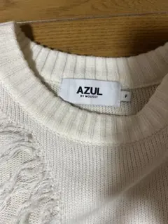 AZUL by MOUSSY フリンジニットセーター FREE