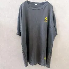 Ferrari フェラーリ F1 刺繍ロゴ Tシャツ ボロ系 【L相当】