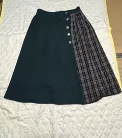 チェック切り替えスカート